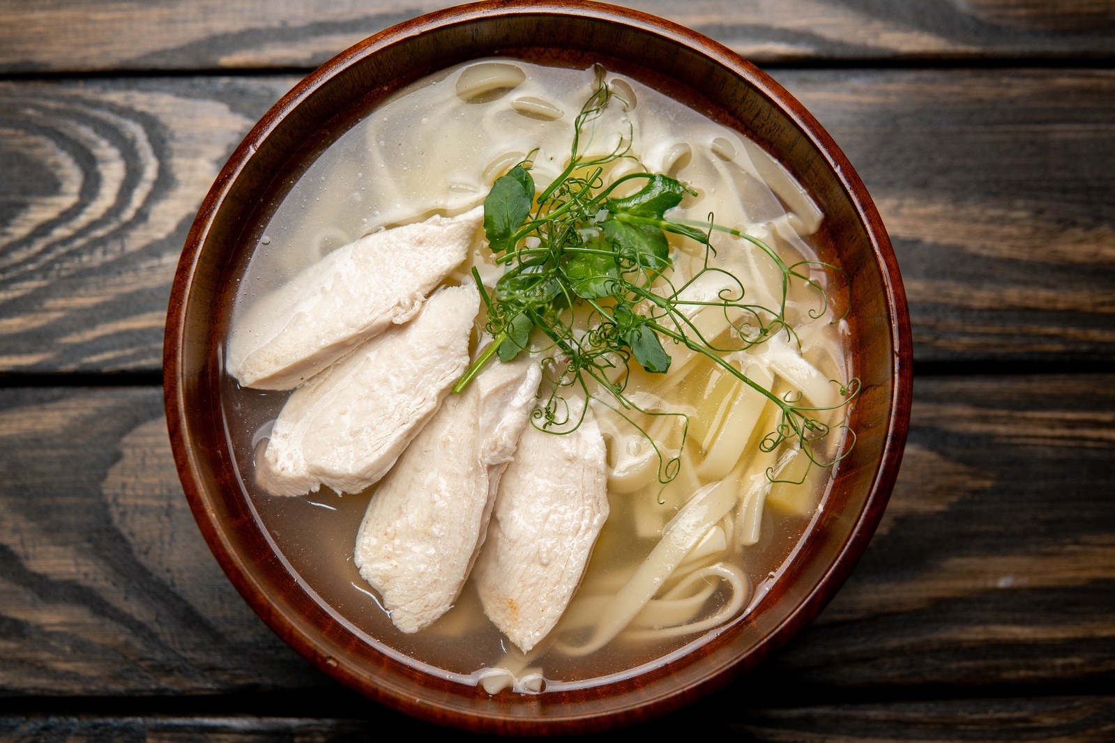 Thai Chicken Noodle Soup (Kuay Teow Gai)