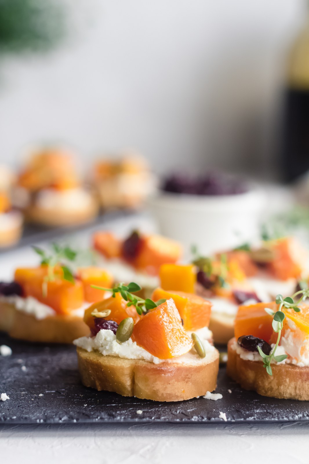 Roasted Butternut Squash & Whipped Goat Cheese Tartine