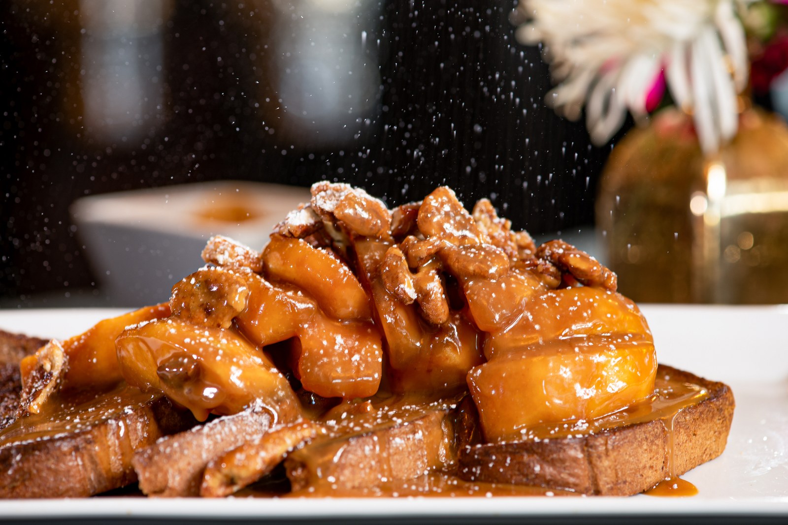 Maple-Pecan French Toast with Roasted Pears