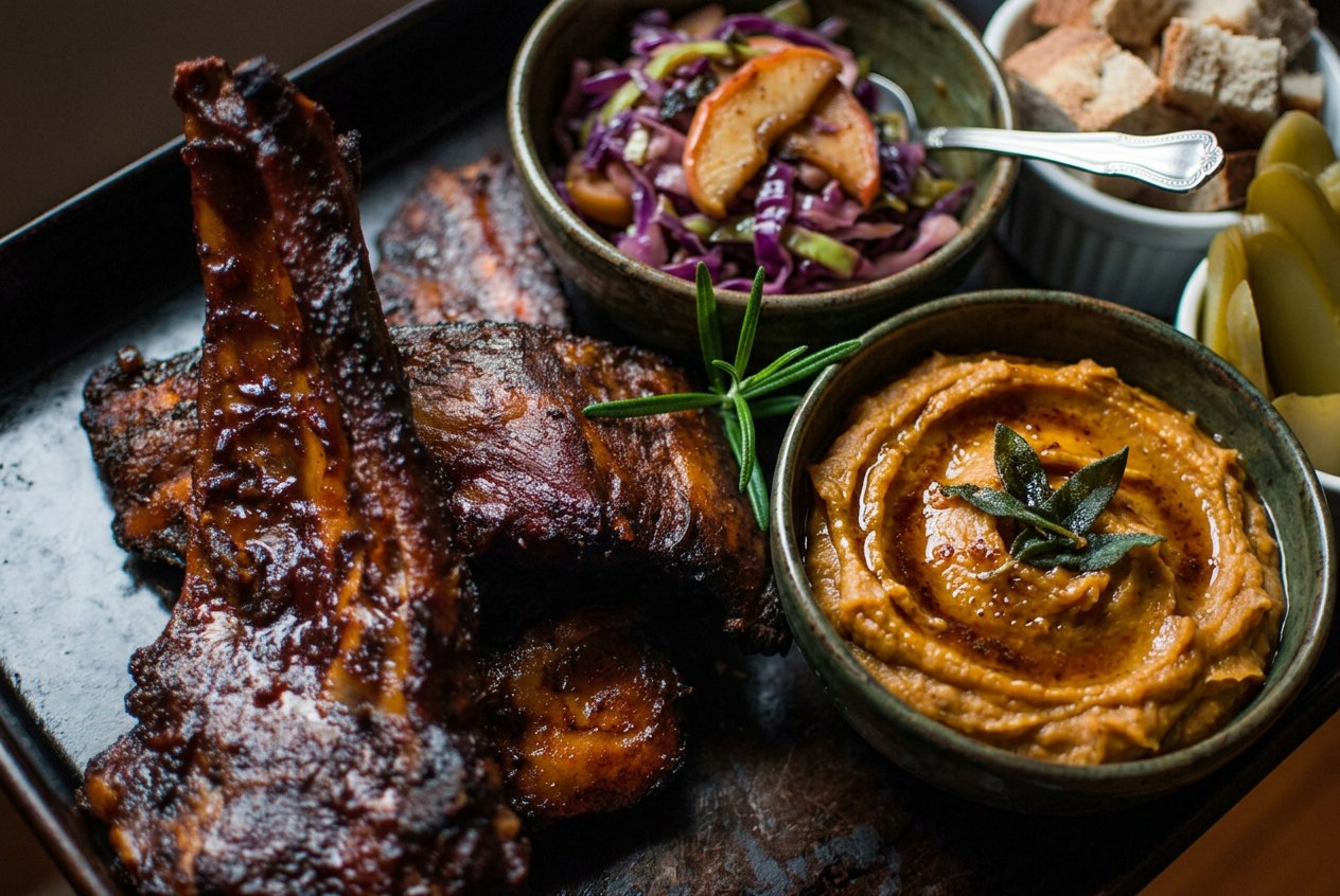 Apple Cider–Molasses Slow-Cooked Ribs