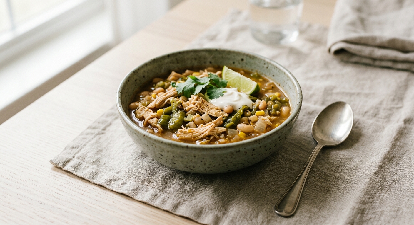 Hatch Green Chile and Chicken Chili