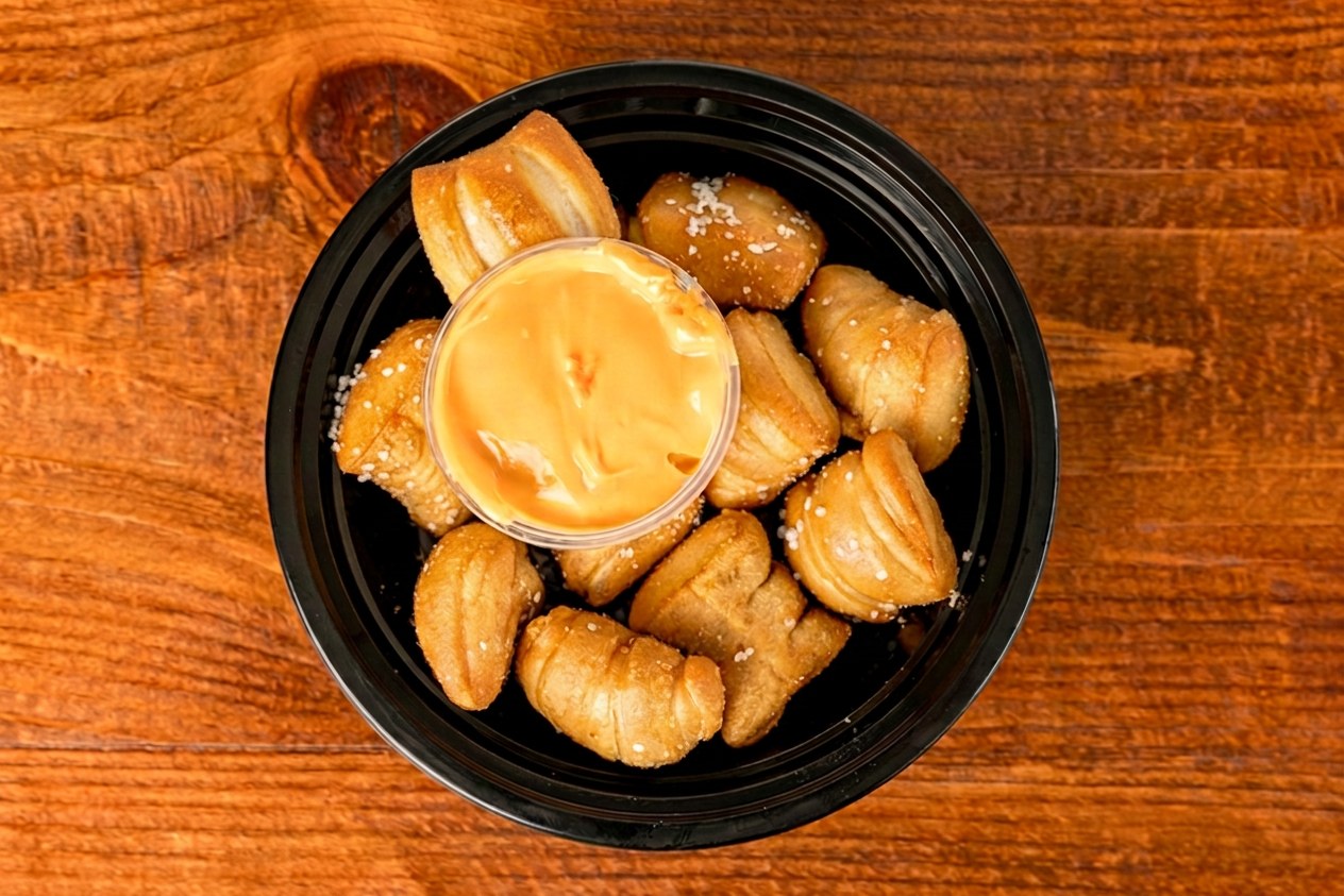 Soft Pretzel Bites with Beer Cheese