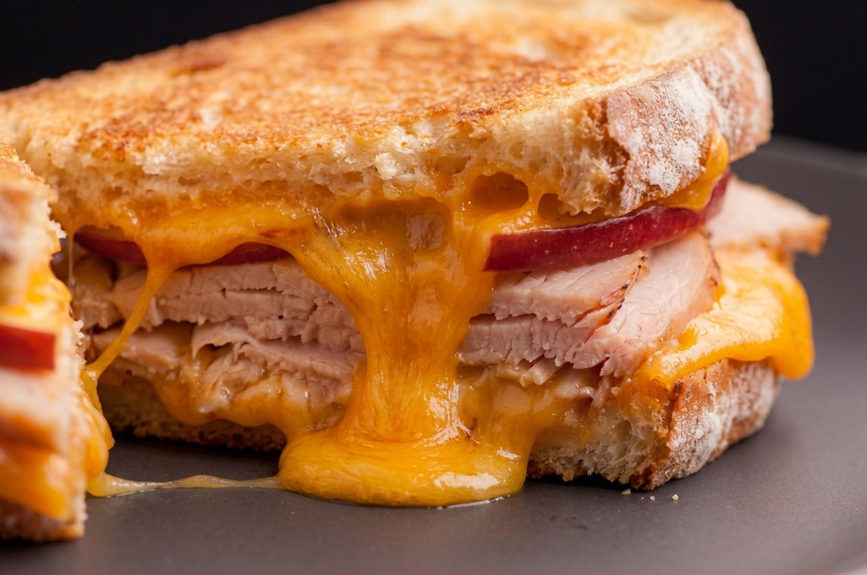 Turkey, Apple & Cheddar Melt with Grain Mustard