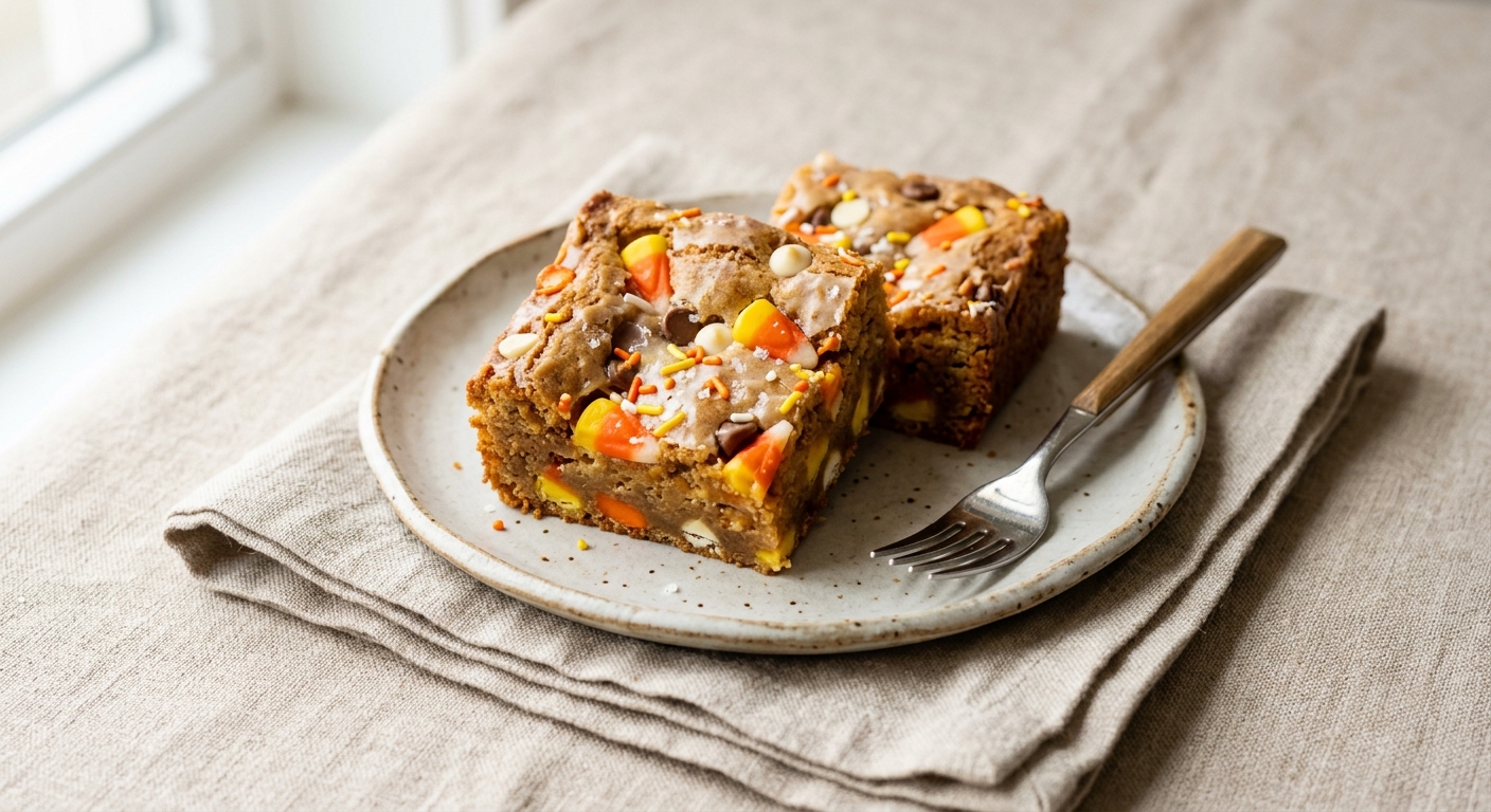Candy Corn Blondies