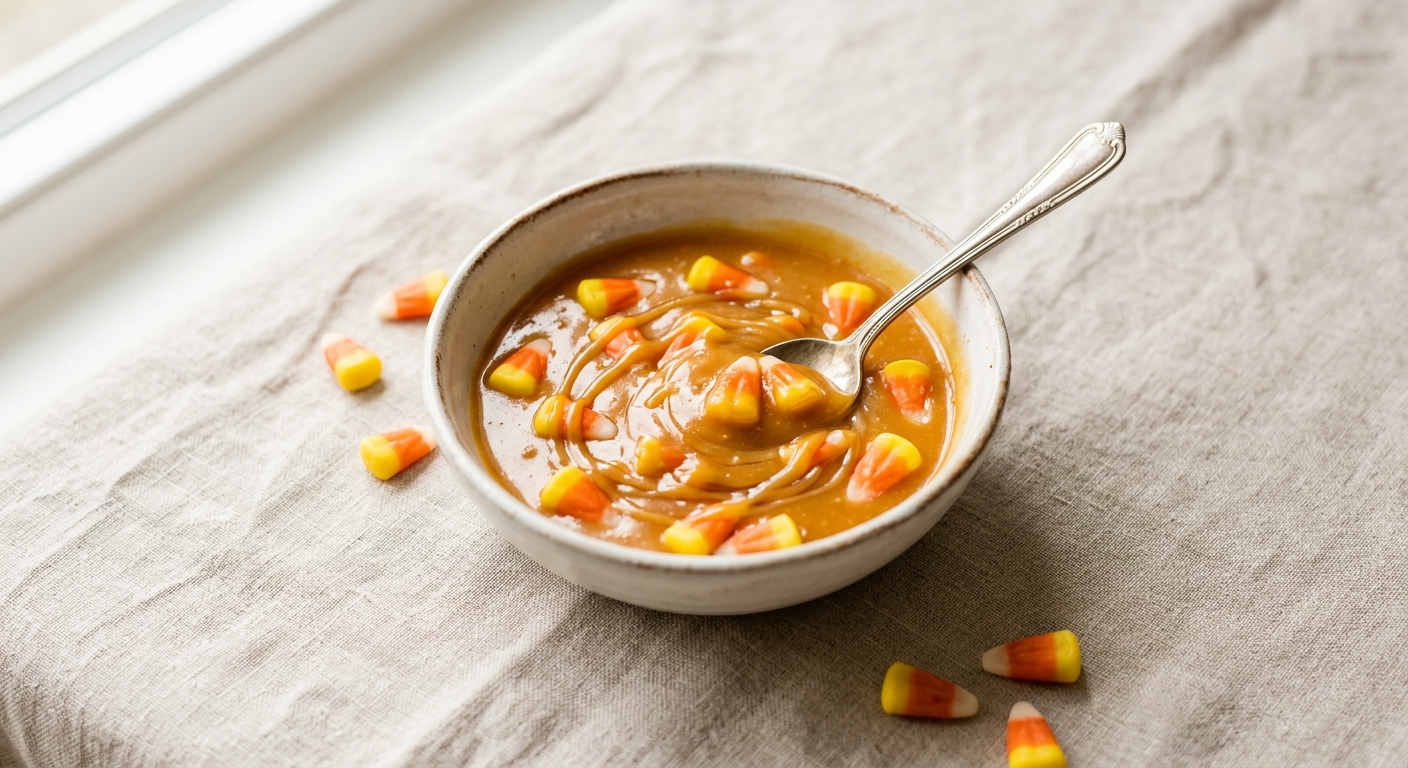 Candy Corn Caramel Sauce