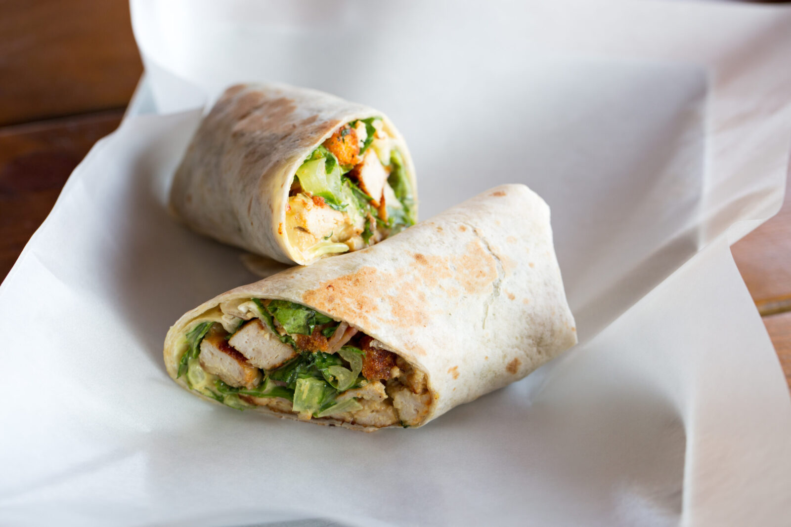 Chicken Caesar Wraps