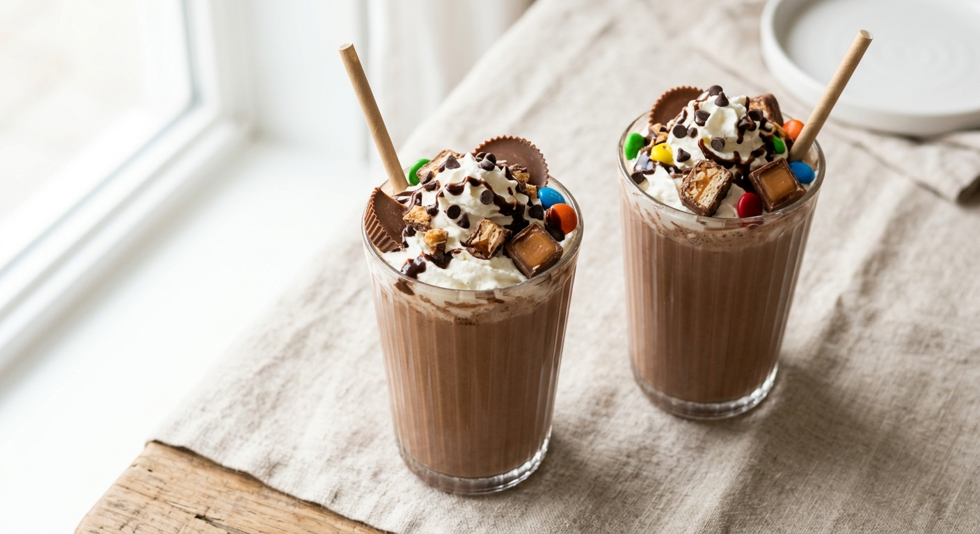 Chocolate Candy Milkshakes