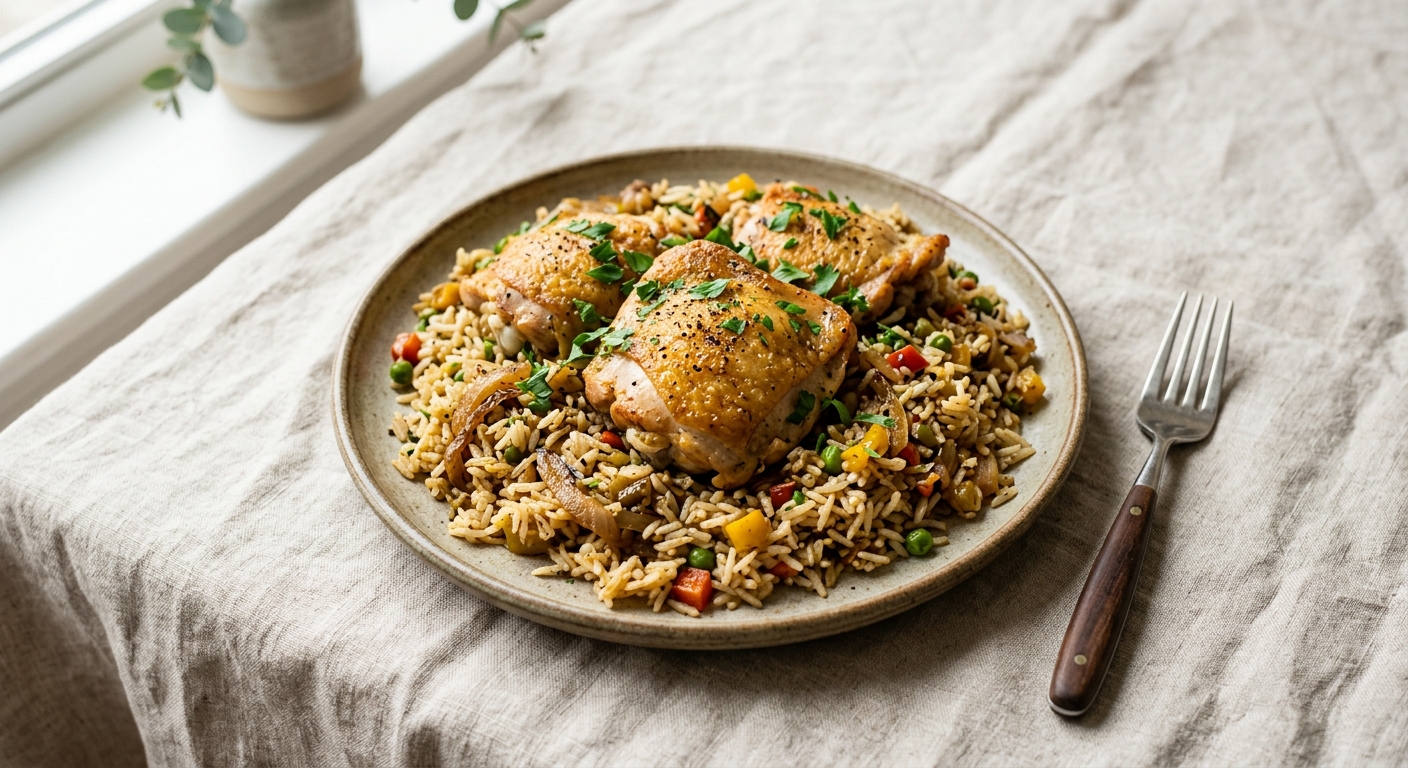 One-Pan Chicken and Rice Skillet