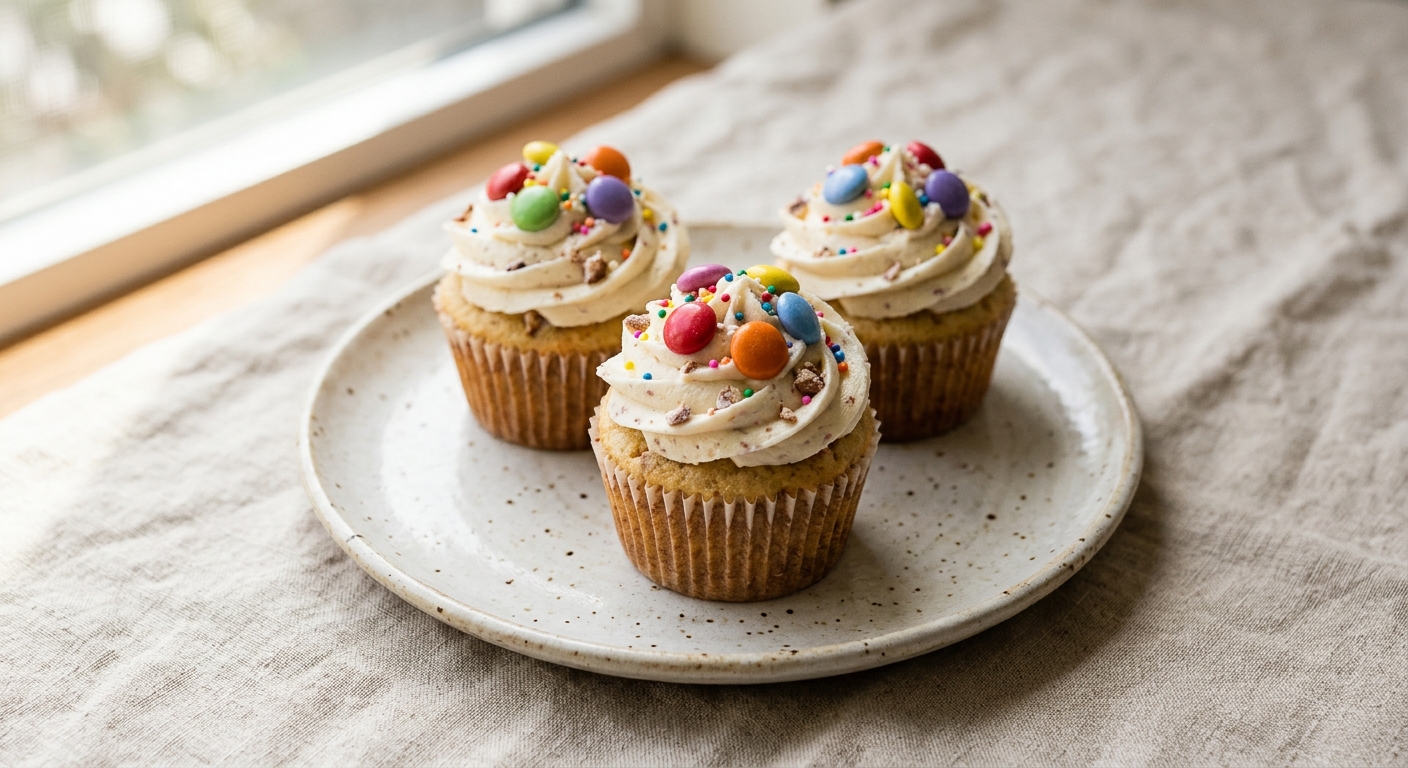 Smarties Buttercream Cupcakes