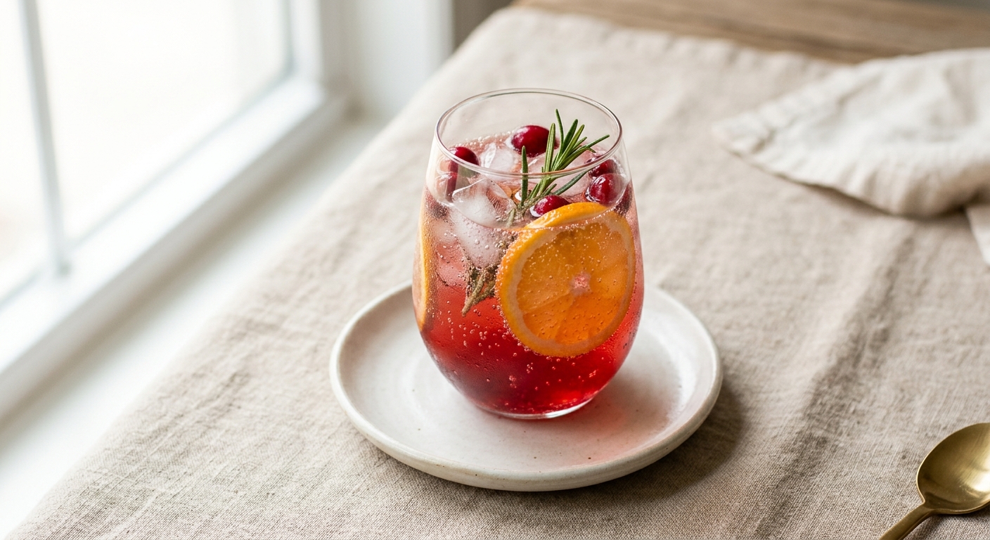 Sparkling Cranberry-Orange Spritzer