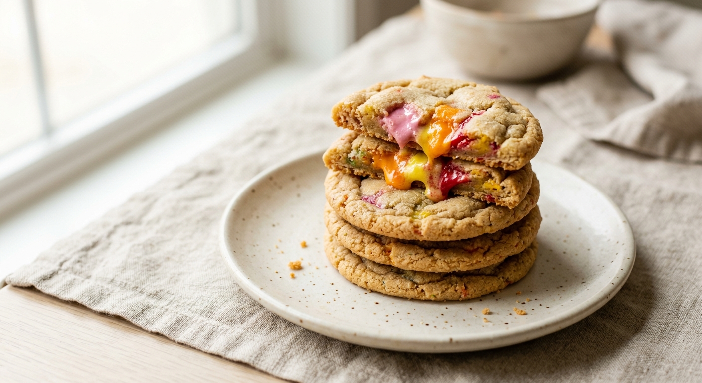 Starburst-Stuffed Sugar Cookies